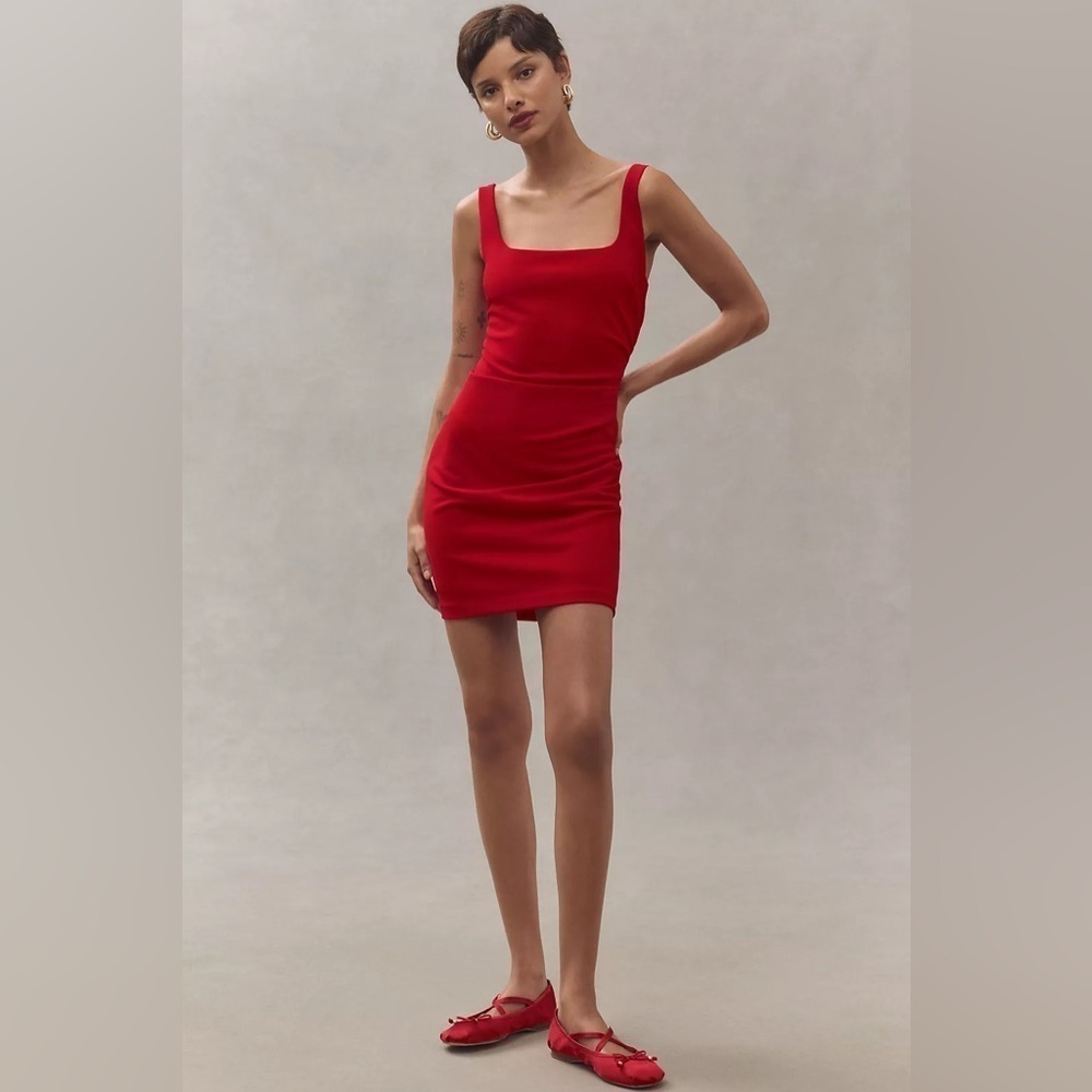 Like New - Anthropologie BHLDN Aubree Stretch Crepe Mini Dress - Size S